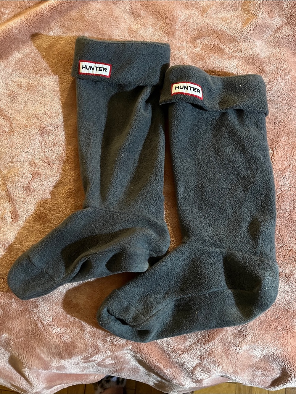 Hunter Grey Fleece Boot Socks